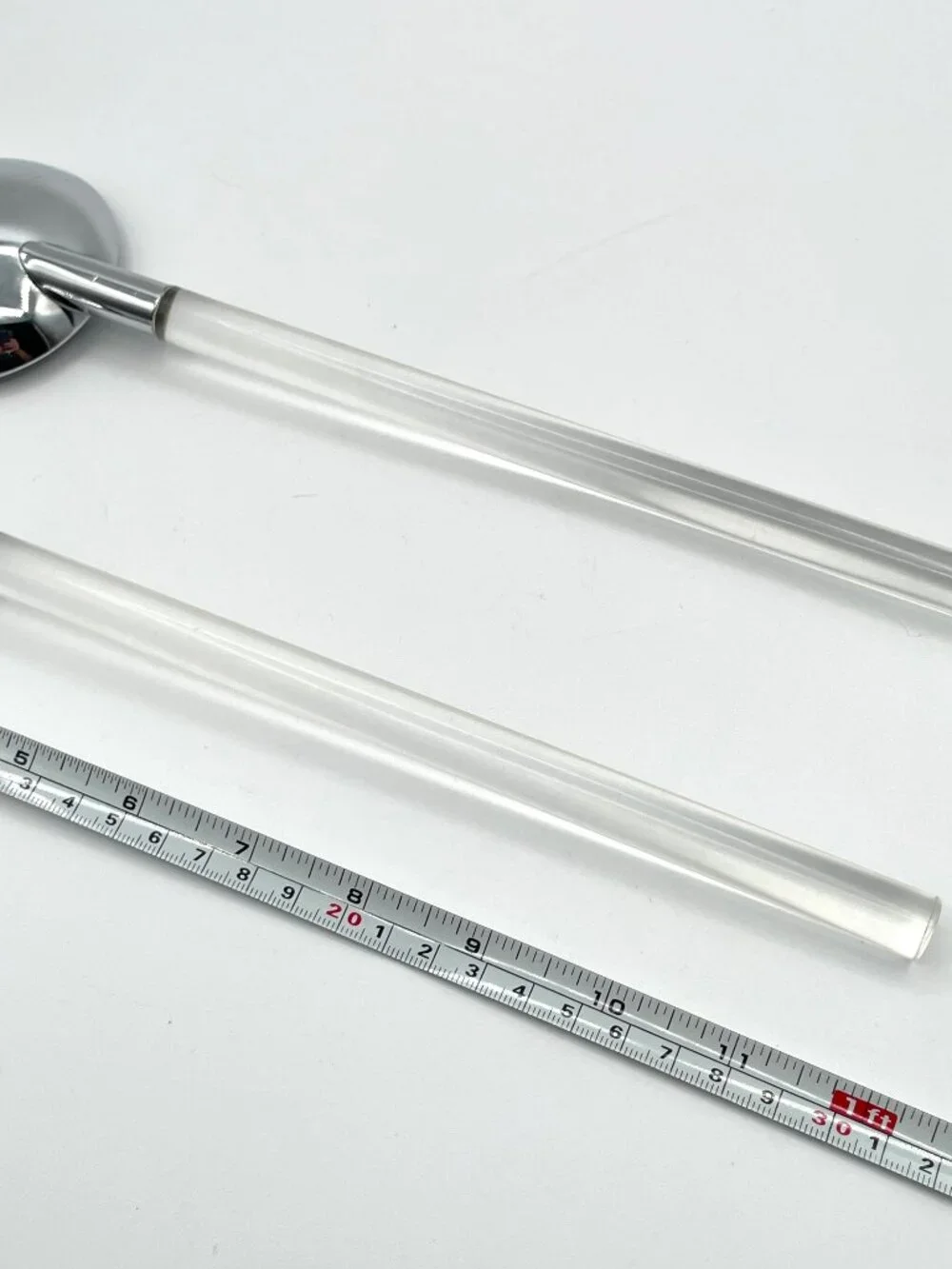 Russel Wright Lucite & Chrome Modernist Serving Utensils – 2-Piece Set
